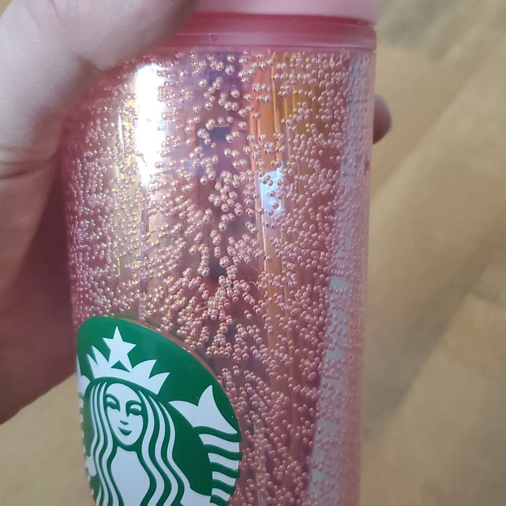 Starbucks 2020 Holiday 16oz Pink Bubble‎ Tumbler